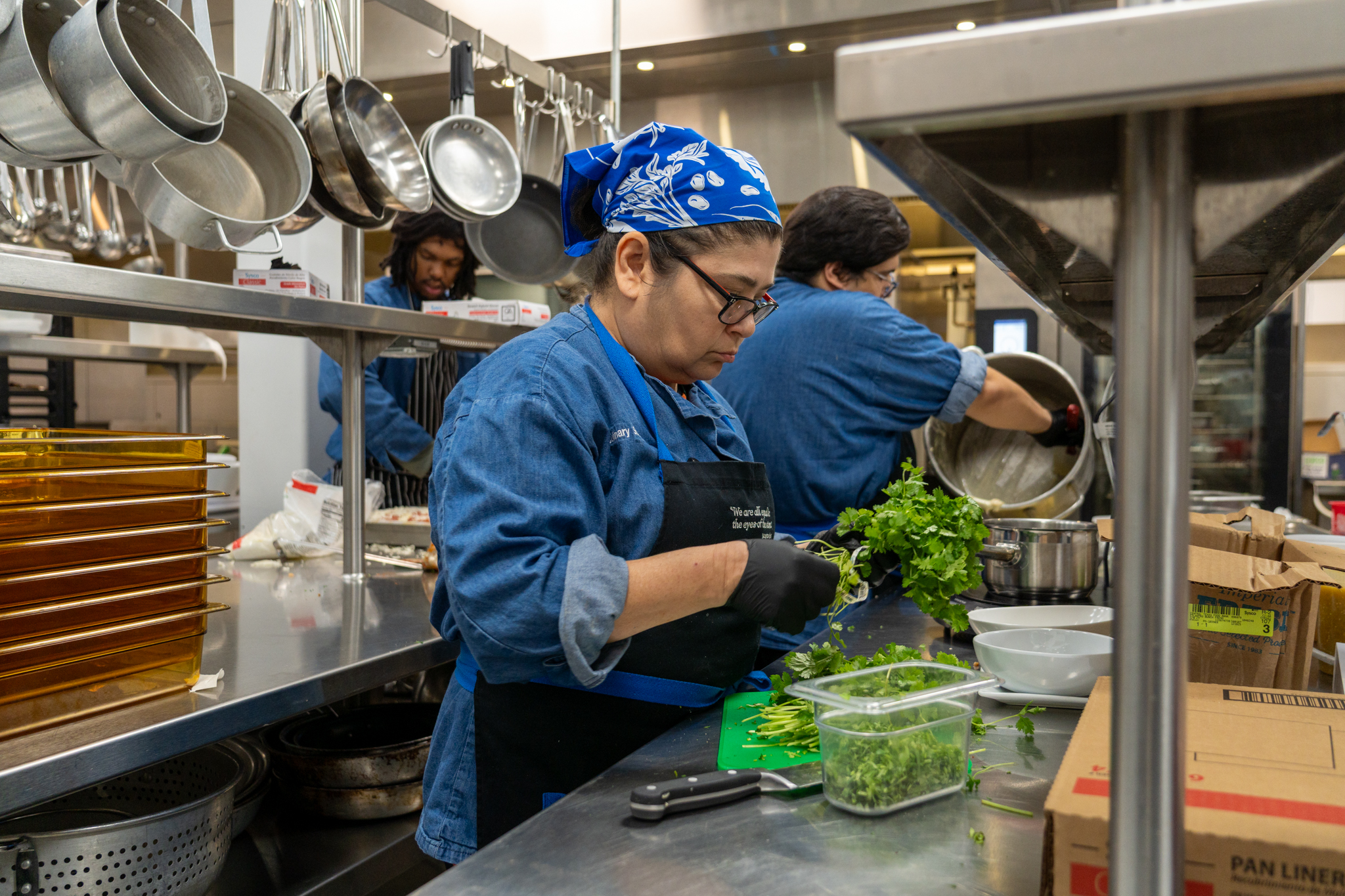 CTFBs Culinary Training Students preparing for graduation